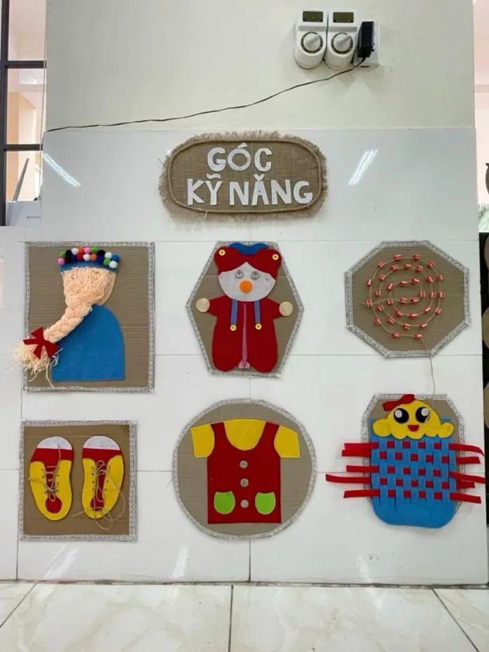 Góc kĩ năng sống- Trang trí mầm non Góc kĩ năng sống- Trang trí mầm non