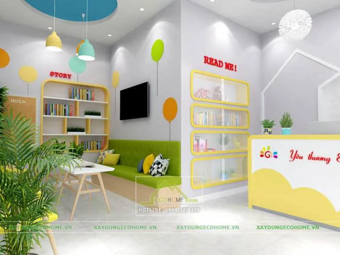 Trang trí góc mở trong trường mầm non đẹp, an toàn