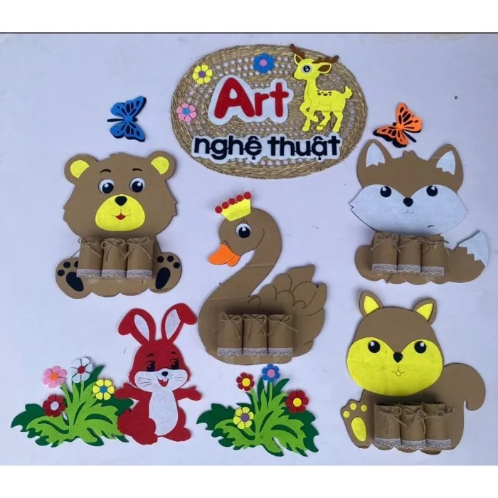 Bộ art nghệ thuật ,góc nghệ thuật trang trí lớp học - đồ dùng mầm non