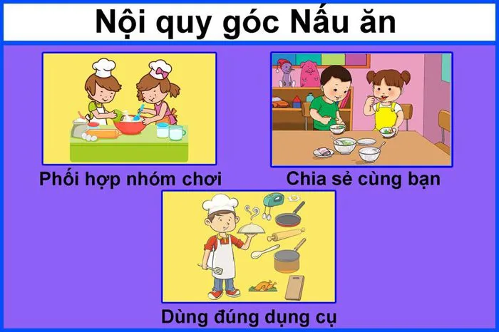 Bộ ảnh nội quy các góc chơi mầm non - Nội quy góc chơi mầm non - VnDoc.com