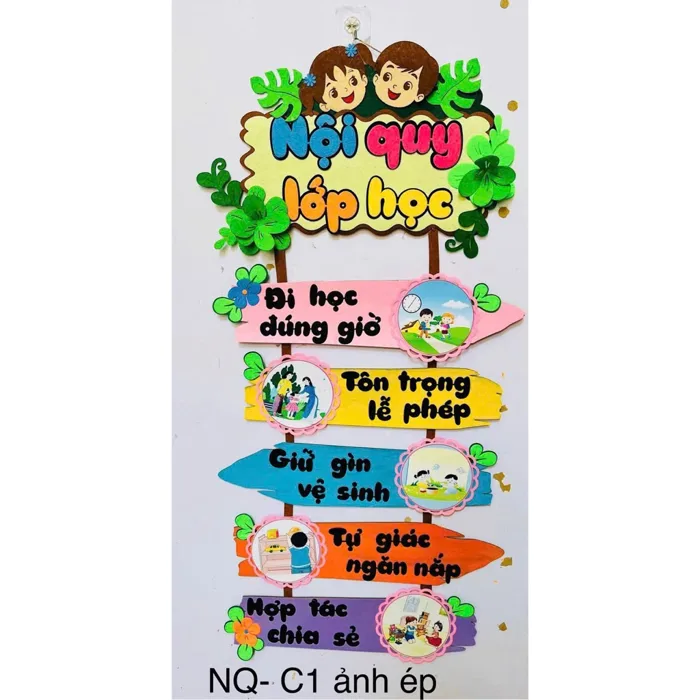 Trang trí nội quy lớp học mầm non - Giá Tốt, Sale Tháng 09, Freeship 0Đ |  Shopee Việt Nam