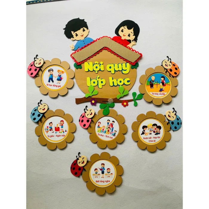 Trang trí nội quy lớp học mầm non - Giá Tốt, Sale Tháng 09, Freeship 0Đ |  Shopee Việt Nam