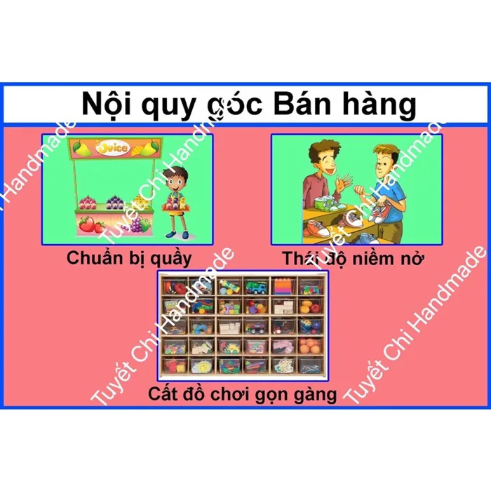 Bộ 12 Nội quy góc trong lớp học Mầm non | Shopee Việt Nam
