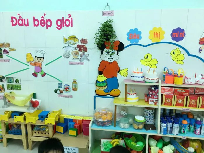 Trang trí GÓC PHÂN VAI – GIÁO VIÊN MẦM NON