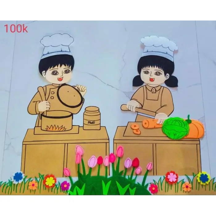 góc phân vai steam- góc steam trang trí mầm non
