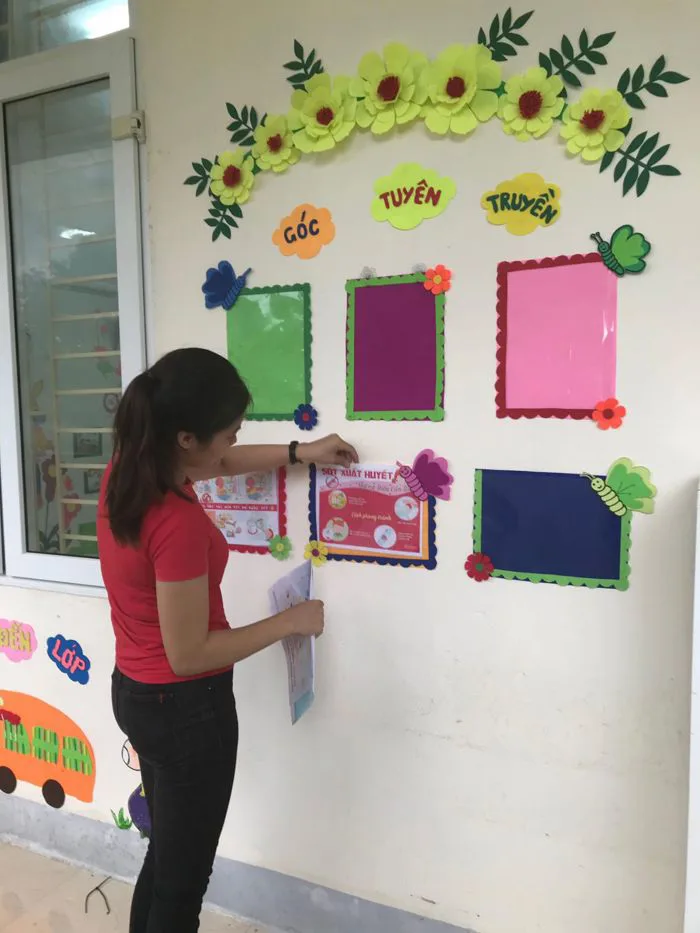 Trường mầm non Hương Bình chuẩn bị các điều kiện đón trẻ trở lại trường