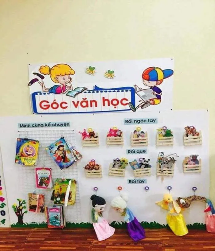 Góc bé đến lớp phù hợp mọi bé tại trường mầm non