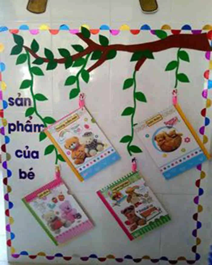 Trang trí góc sản phẩm của bé gọn gàng, đẹp mắt