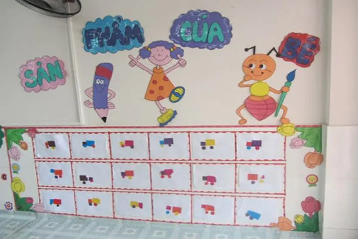 Trang trí góc sản phẩm của bé gọn gàng, đẹp mắt