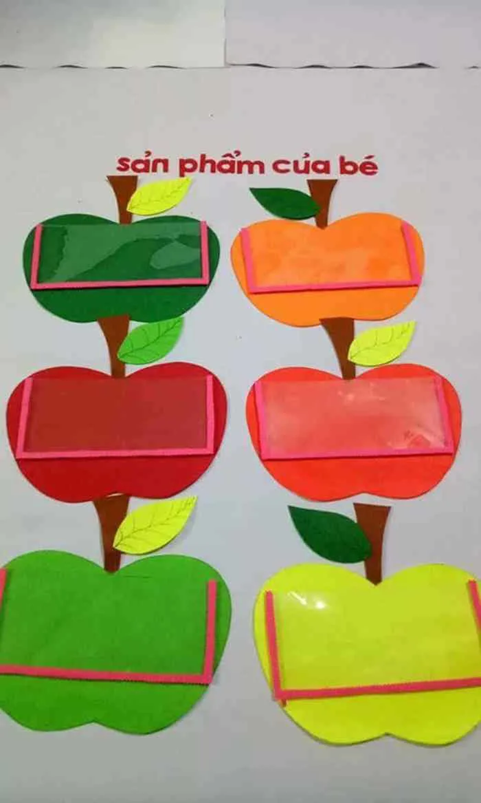 Trang trí góc sản phẩm của bé gọn gàng, đẹp mắt