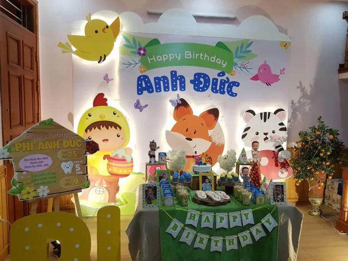 Trang trí góc mừng sinh nhật bé mầm non đẹp, thu hút người tham dự