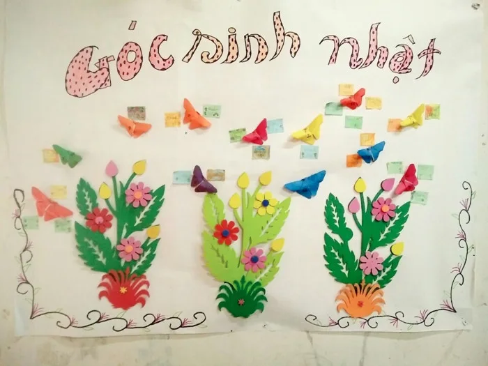 Trang trí góc sinh nhật mầm non đơn giản, dễ làm bạn nên biết