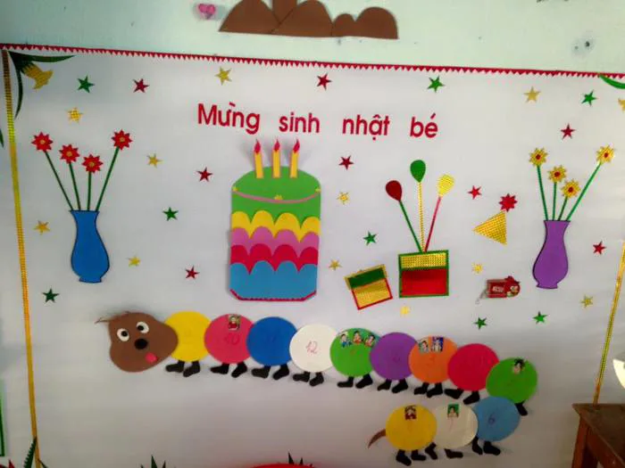 Trang trí góc sinh nhật mầm non đơn giản, dễ làm bạn nên biết