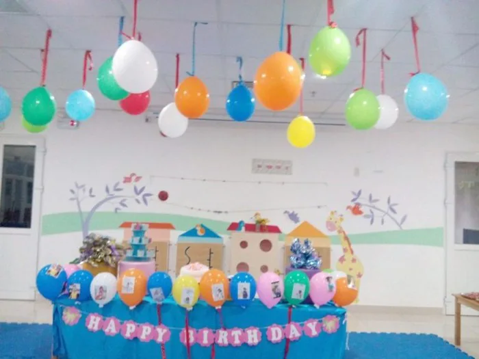 Trang trí góc sinh nhật cho bé mầm non - Đồ chơi mầm non Vân Anh