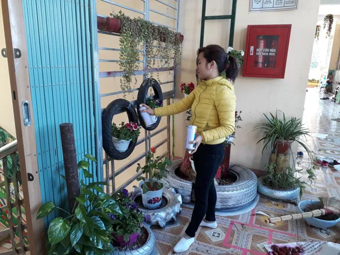 TẠO GÓC THIÊN NHIÊN TRONG TRƯỜNG MẦM NON