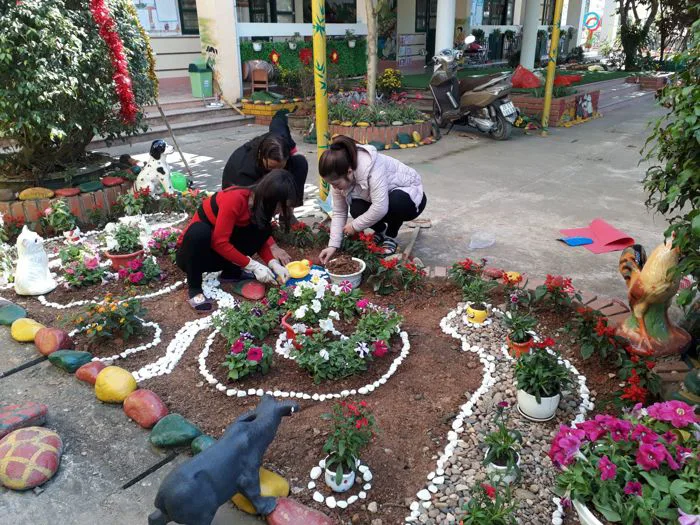 TẠO GÓC THIÊN NHIÊN TRONG TRƯỜNG MẦM NON