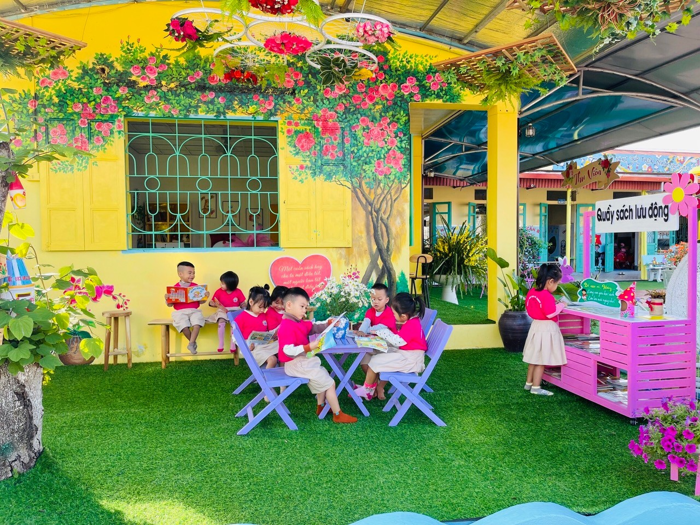 Mô hình “Thư viện thân thiện cho bé” tại Trường Mầm non xã Thanh Yên, huyện Điện Biên