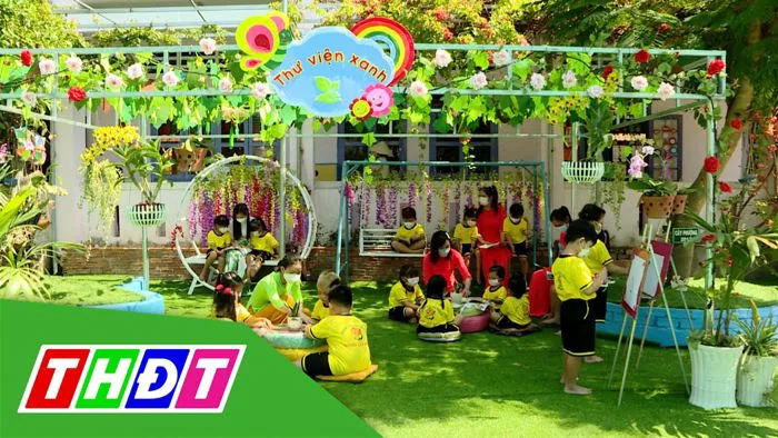 Nét đẹp góc thư viện thân thiện ở vùng biên Đồng Tháp | Giáo dục | THDT