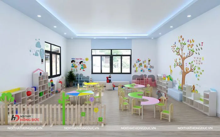 Thiết kế góc chơi sáng tạo cho lớp mầm non hiện đại