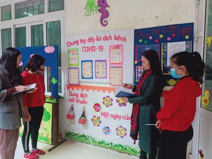Trường Mầm non Ngô Quyền tuyên truyền phòng chống dịch Covid-19 Trường Mầm non Ngô Quyền tuyên truyền phòng chống dịch Covid-19