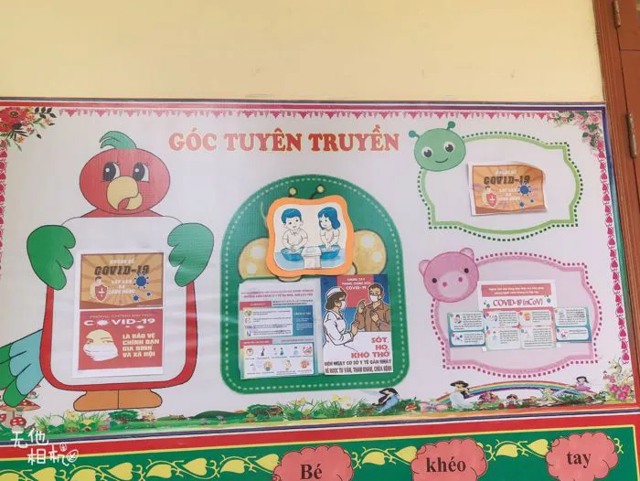 Công tác phòng chống dịch covid của cô và trẻ lớp 4-5 tuổi A. Trường mầm non Lương Phú Công tác phòng chống dịch covid của cô và trẻ lớp 4-5 tuổi A. Trường mầm non Lương Phú
