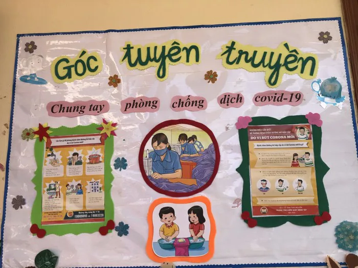 Công tác phòng chống dịch covid của cô và trẻ lớp 4-5 tuổi A. Trường mầm non Lương Phú Công tác phòng chống dịch covid của cô và trẻ lớp 4-5 tuổi A. Trường mầm non Lương Phú