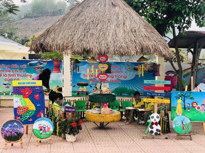 TRANG TRÍ, TẠO MÔI TRƯỜNG BÊN NGOÀI TẠI ĐIỂM TRƯỜNG TRUNG TÂM TRƯỜNG MẦM NON CĂN CO