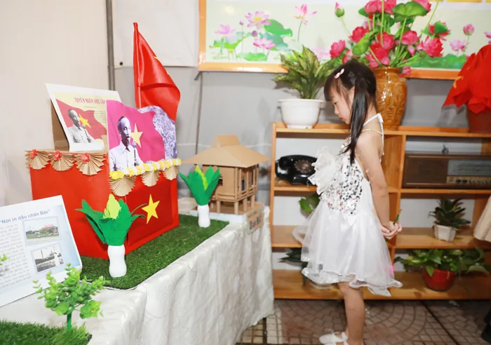 Mầm non Lĩnh Nam- Nhân lên tình yêu Bác qua mô hình 
