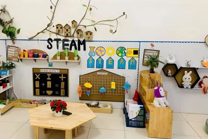 Gợi ý cách thiết kế lớp STEM trang trí góc STEAM mầm non sinh động