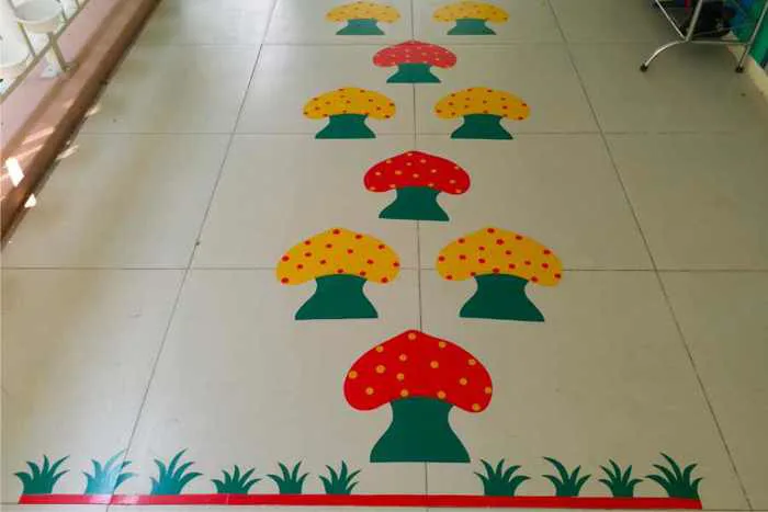 Vẽ trang trí hành lang trường mầm non - Cách trang trí hành lang