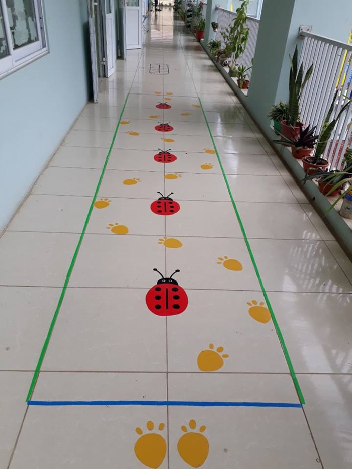 Những mẫu trang trí nền nhà mầm non đẹp nhất