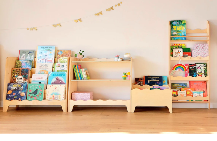 Kệ để đồ chơi cho bé bằng gỗ 3 tầng Montessori TK6801