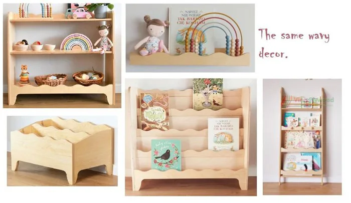 Kệ để đồ chơi cho bé bằng gỗ 3 tầng Montessori TK6801