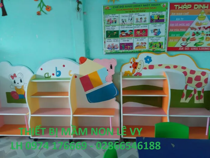 KỆ CẶP DÉP-THIẾT BỊ MẦM NON-kệ đồ chơi, kệ đựng cặp mầm non, kệ tư trang  mầm non, kệ cặp, kệ đựng dé