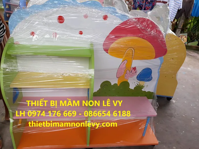 KỆ CẶP DÉP-THIẾT BỊ MẦM NON-kệ đồ chơi, kệ đựng cặp mầm non, kệ tư trang  mầm non, kệ cặp, kệ đựng dé