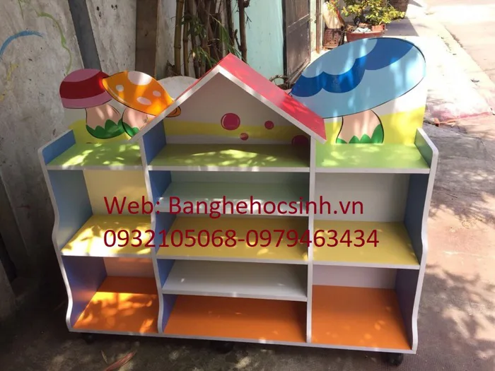 Kệ đồ chơi mầm non 4 tầng - Hàng tại xưởng giá rẻ nhất thị trường, nhiều  mẫu đẹp