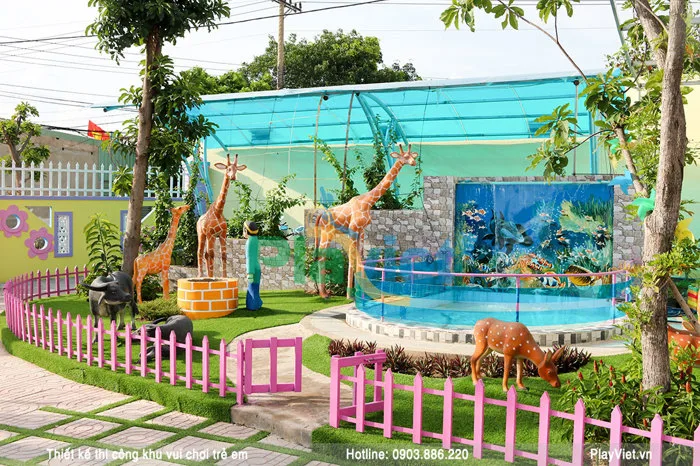 Mẫu khu vui chơi vận động thể chất ngoài trời Trường Mầm Non Hoa Ban Đỏ S1907 - Đồ Chơi Sao Việt Mẫu khu vui chơi vận động thể chất ngoài trời Trường Mầm Non Hoa Ban Đỏ S1907 - Đồ Chơi Sao Việt