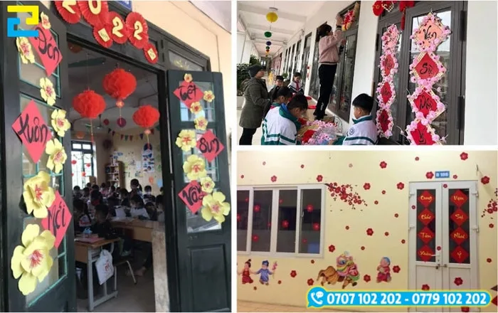 10+ ý tưởng trang trí Tết lớp học ý nghĩa, ấn tượng 2025 - inan2h