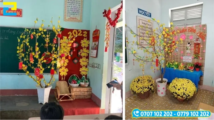 10+ ý tưởng trang trí Tết lớp học ý nghĩa, ấn tượng 2025 - inan2h