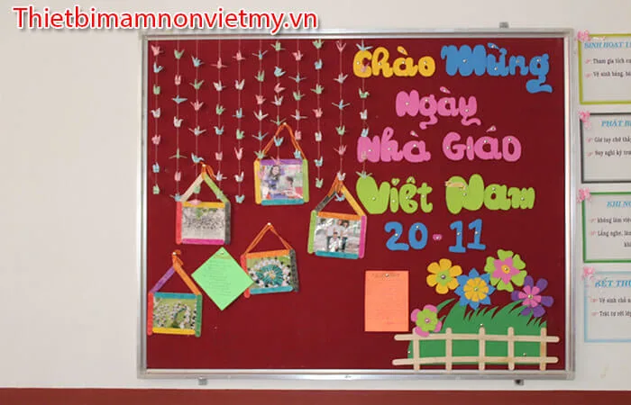 Hướng dẫn trang trí 20/11 lớp mầm non đẹp và sáng tạo - Thiết Bị Mầm Non  Việt Mỹ
