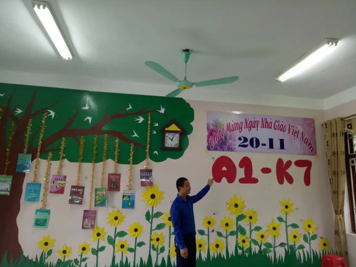 Chấm trang trí lớp học 20/11