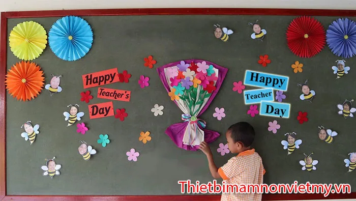 Hướng dẫn trang trí 20/11 lớp mầm non đẹp và sáng tạo - Thiết Bị Mầm Non  Việt Mỹ