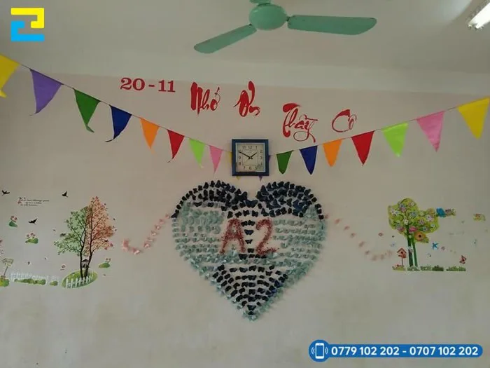 Mẫu trang trí lớp học 20/11 đẹp phù hợp từng cấp bậc trường - inan2h