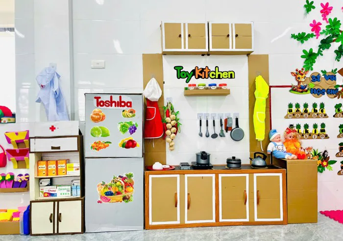 TRANG TRÍ NHÓM LỚP VÀ TẠO MÔI TRƯỜNG GIÁO DỤC LẤY TRẺ LÀM TRUNG TÂM TRƯỜNG MẦM  NON KỲ TRINH
