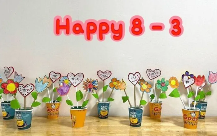 40 ý tưởng trang trí 8/3 đẹp mắt cho trường mầm non mới nhất
