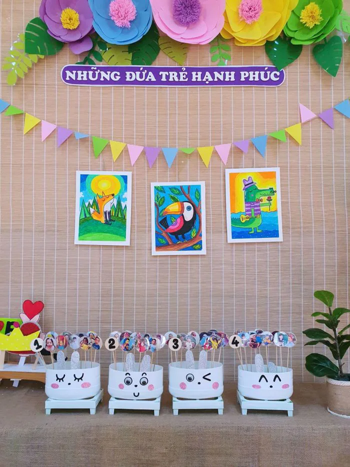 TRƯỜNG MẦM NON 10-10 VỚI CÔNG TÁC TRANG TRÍ, XÂY DỰNG MÔI TRƯỜNG LỚP HỌC