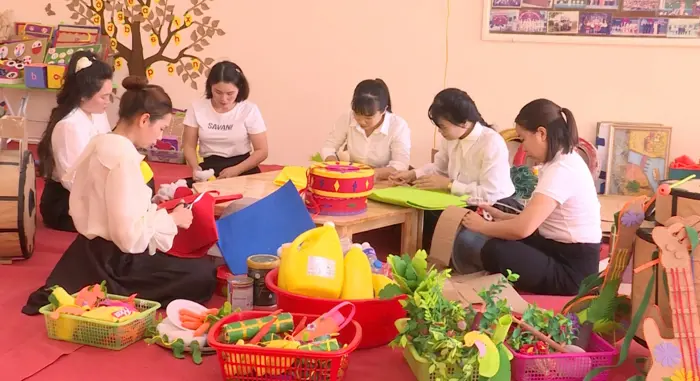 Biến phế liệu thành học liệu mầm non Biến phế liệu thành học liệu mầm non