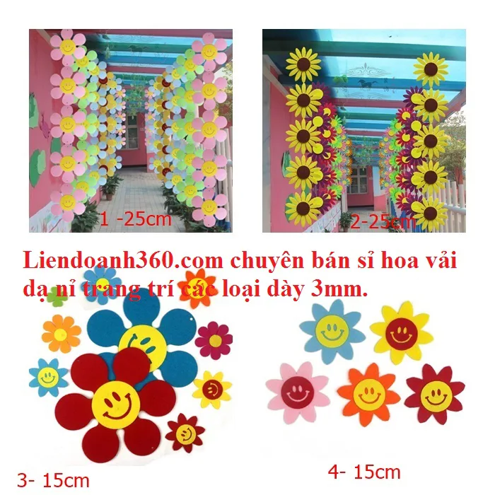 Đồ Trang Trí Vải Dạ – Trang Trí Lớp Học Mầm Non