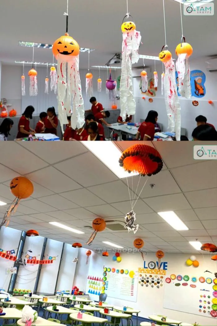 RỘ LÊN TRÀO LƯU TRANG TRÍ HALLOWEEN CHO LỚP HỌC KHIẾN HỌC SINH THÍCH THÚ RỘ LÊN TRÀO LƯU TRANG TRÍ HALLOWEEN CHO LỚP HỌC KHIẾN HỌC SINH THÍCH THÚ