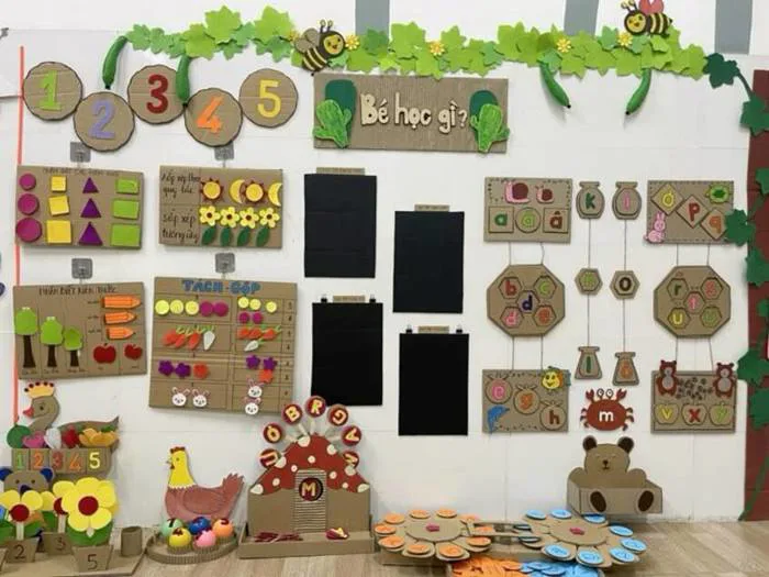 Gợi ý 60+ ý tưởng trang trí lớp học mầm non đẹp, sáng tạo